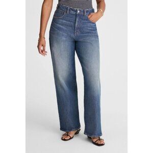 Madewell Women's Wide-Leg Jeans in Medium Blue Wash